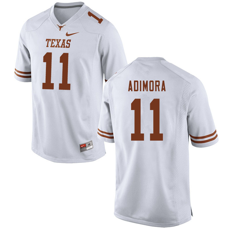Men #11 Chris Adimora Texas Longhorns College Football Jerseys Sale-White